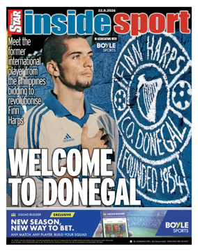 Cover of Irish Daily Star - Inside Sport
