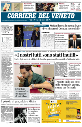Cover of Corriere del Veneto (Treviso e Belluno)