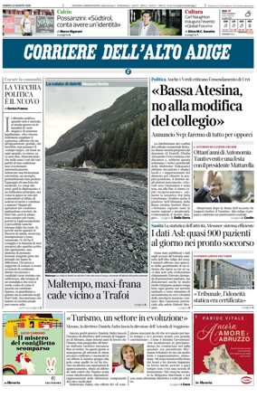 Cover of Corriere dell'Alto Adige