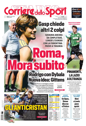 Cover of Corriere dello Sport (Lazio)