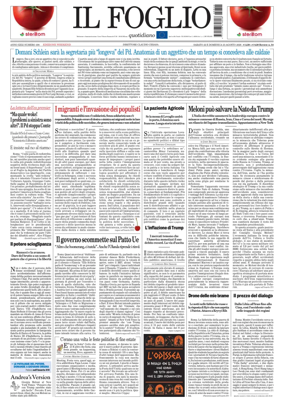 Cover of Il Foglio Quotidiano