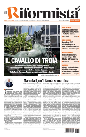 Cover of Il Riformista (Italy)