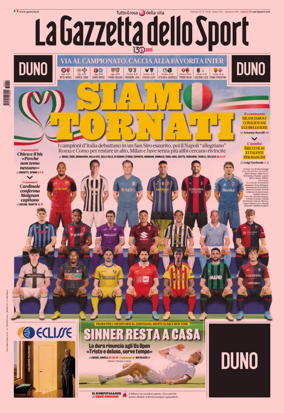 Cover of La Gazzetta dello Sport - Milano
