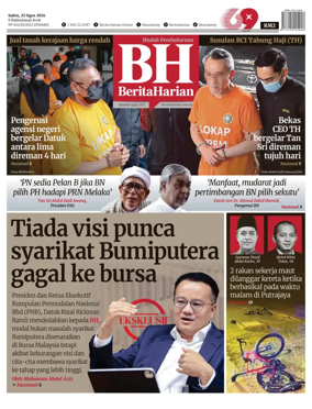 Cover of Berita Harian