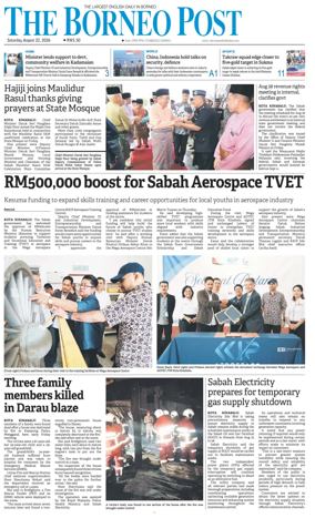 Cover of The Borneo Post (Sabah)