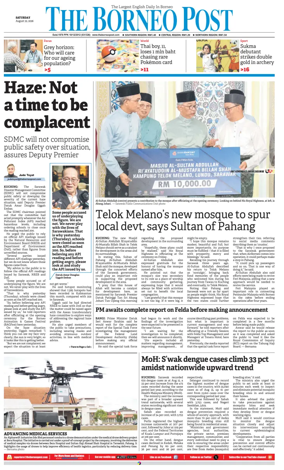 Cover of The Borneo Post (Sarawak)