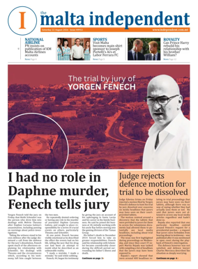 Cover of Malta Independent