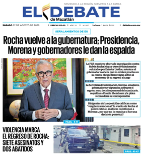 Cover of El Debate de Mazatlan