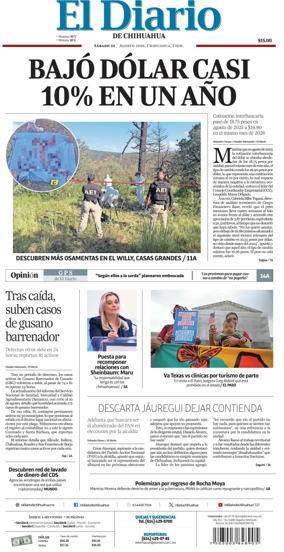 Cover of El Diario de Chihuahua