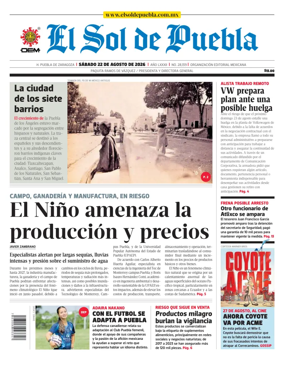 Cover of El Sol de Puebla