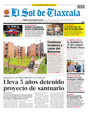 Cover of El Sol de Tlaxcala