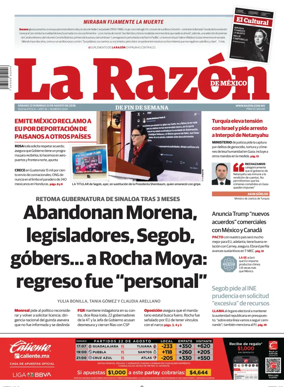 Cover of La Razon de Mexico