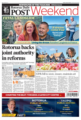 Cover of Rotorua Daily Post