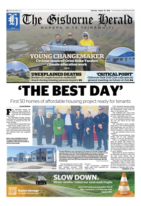 Cover of The Gisborne Herald (Saturday edition)
