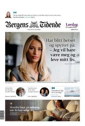 Cover of Bergens Tidende