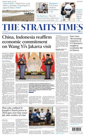 Cover of The Straits Times