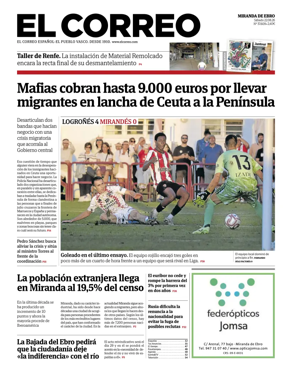 Cover of El Correo (Miranda de Ebro)