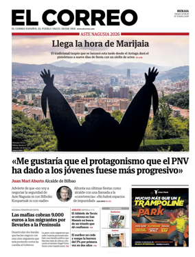Cover of El Correo (Vizcaya)