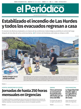 Cover of El Periodico Extremadura