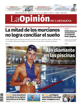 Cover of La Opinion de Murcia (Cartagena)