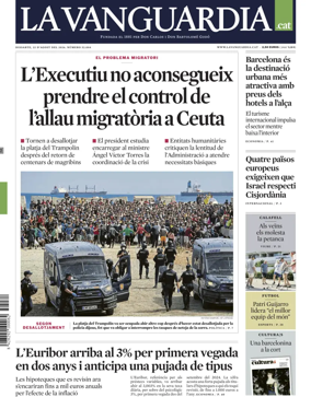 Cover of La Vanguardia (Catalonia - 1st edition)