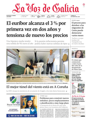 Cover of La Voz de Galicia (A Coruna)