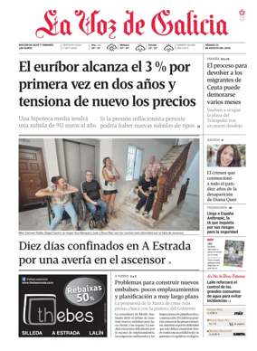 Cover of La Voz de Galicia (Deza)