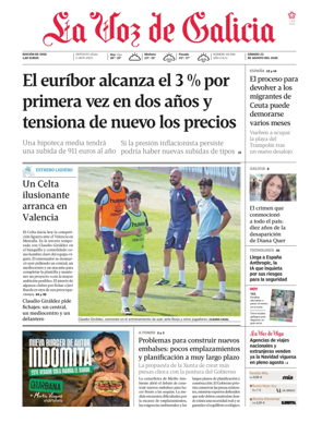 Cover of La Voz de Galicia (Vigo)