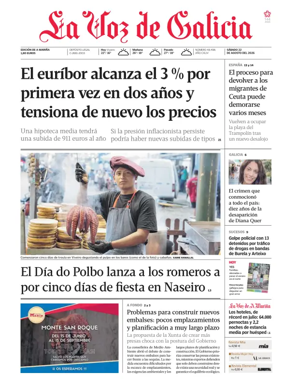 Cover of La Voz de Galicia (Viveiro)
