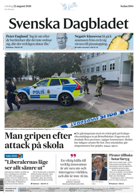 Cover of Svenska Dagbladet