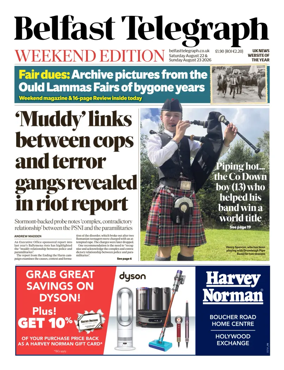 Cover of Belfast Telegraph