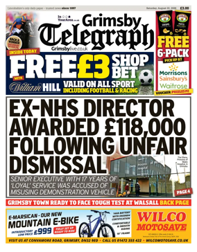 Cover of Grimsby Telegraph