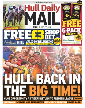 Cover of Hull Daily Mail