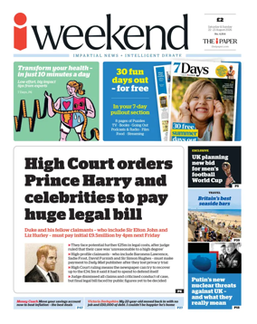 Cover of iNews Weekend