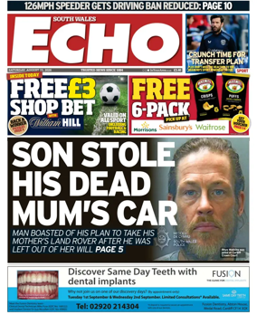 Cover of South Wales Echo