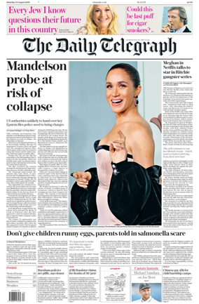 Cover of The Daily Telegraph - Saturday