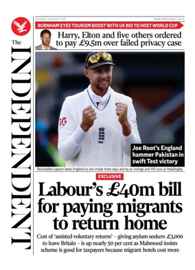 Cover of The Independent
