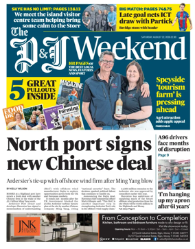 Cover of The Press and Journal (Inverness Highlands and Islands)