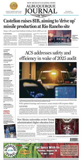 Cover of Albuquerque Journal