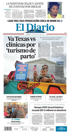 Cover of El Diario de El Paso