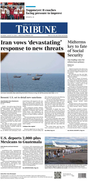 Cover of Great Falls Tribune