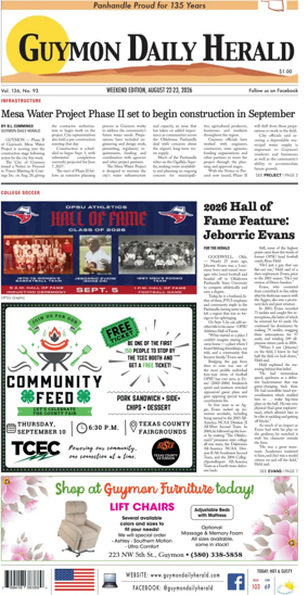Cover of Guymon Daily Herald