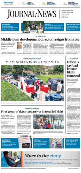 Cover of Hamilton Journal News
