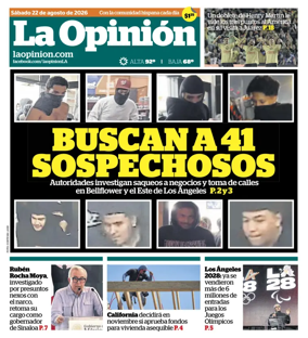Cover of La Opinion