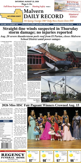 Cover of Malvern Daily Record