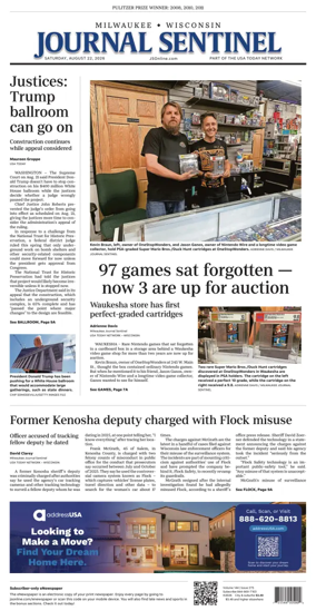 Cover of Milwaukee Journal Sentinel