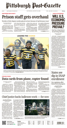 Cover of Pittsburgh Post-Gazette