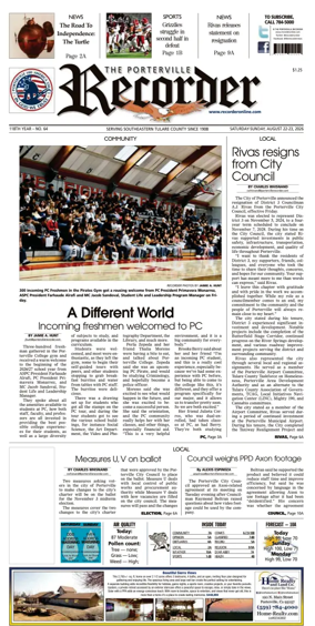 Cover of Porterville Recorder