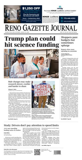 Cover of Reno Gazette Journal