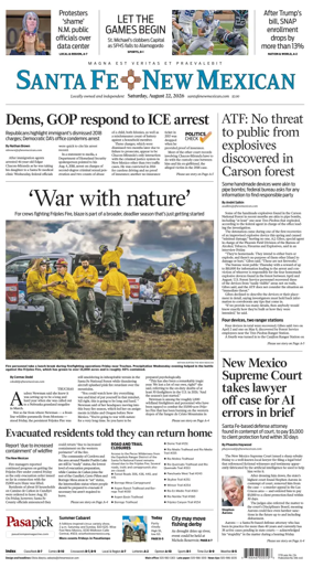 Cover of Santa Fe New Mexican